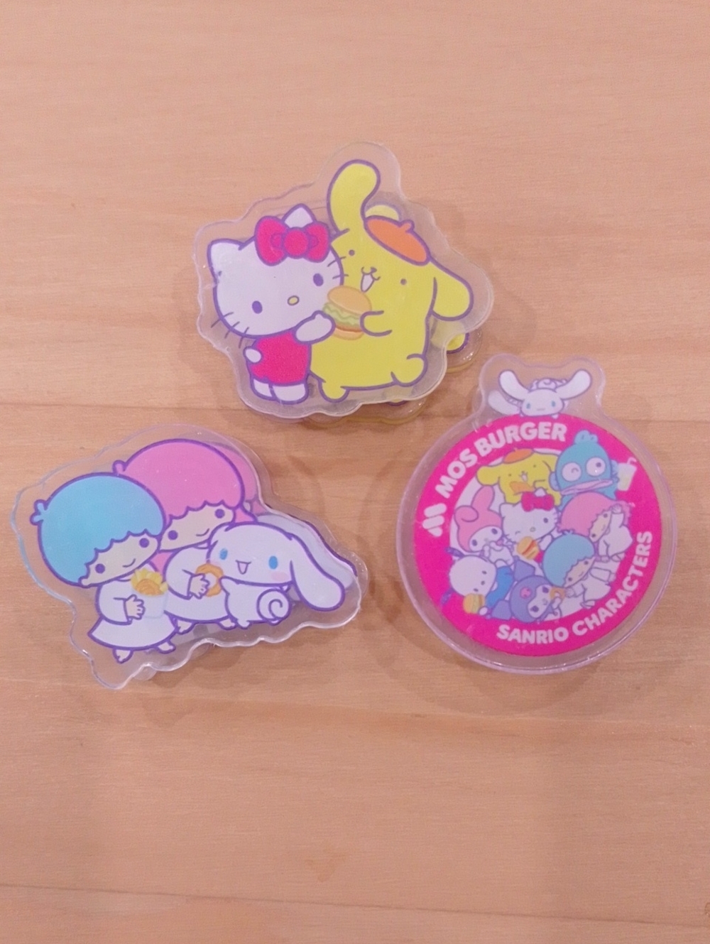 Set 3 Little Twin Stars Kuromi Snack Chip Bag Paper Plastic Clip